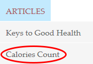Menu - Calories Count