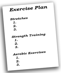 worksheet-exercise-plan