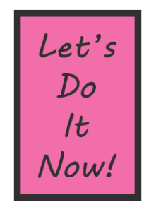 Lets Do It Now Poster