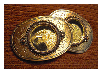 belt buckles with eagle picture